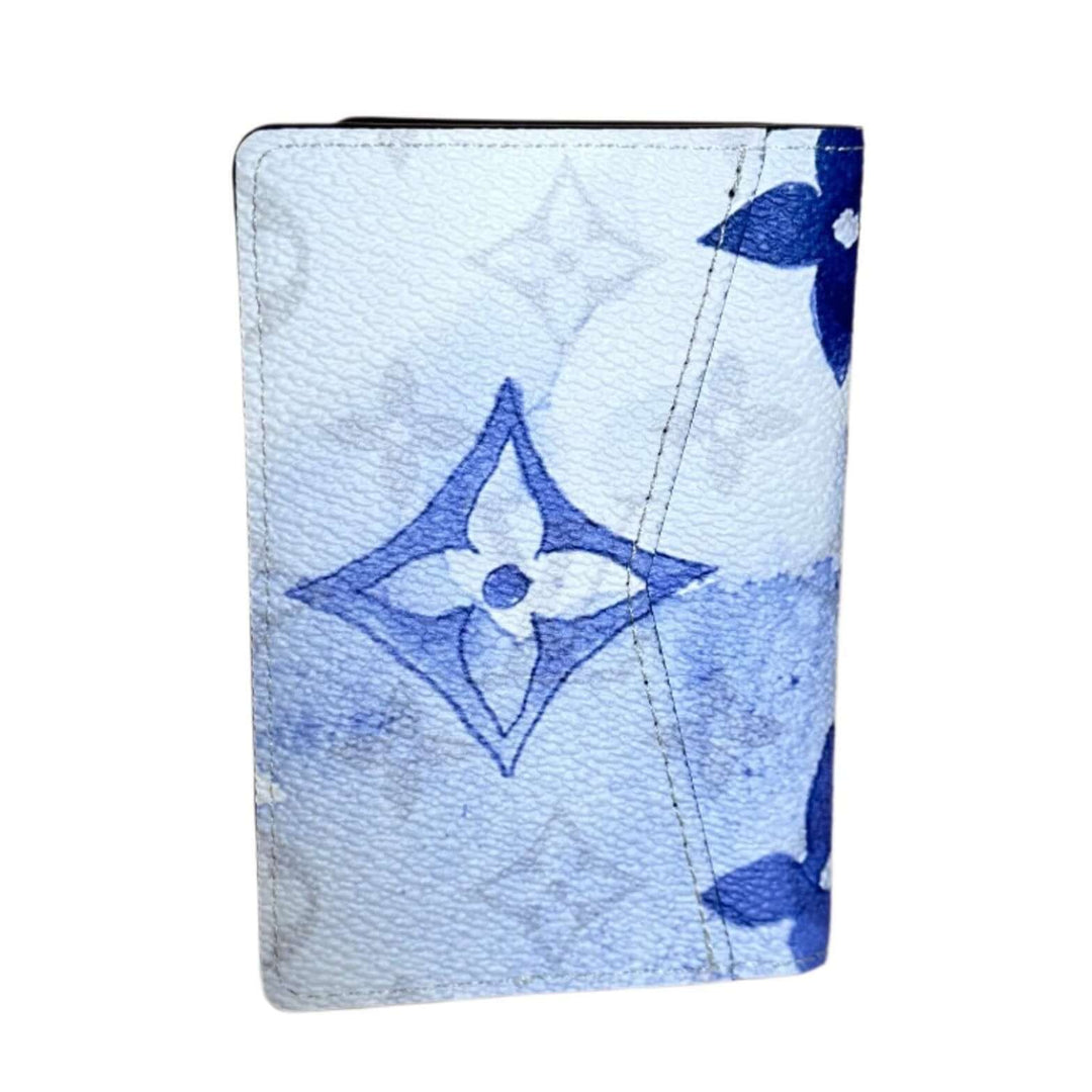 Louis Vuitton Monogram Watercolor Pocket Organizer in Blue, luxury accessory with floral pattern.