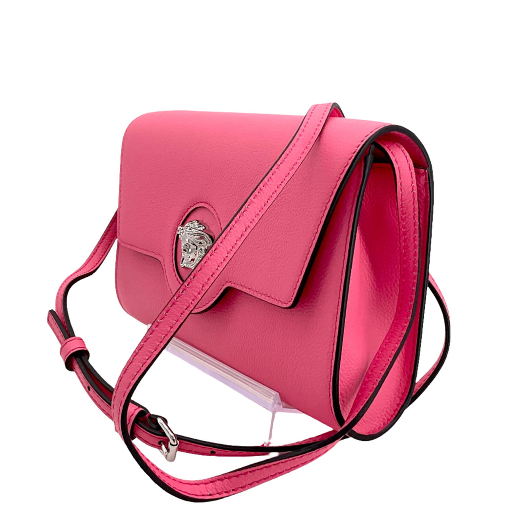 VERSACE Medusa Crossbody Bag in Pink with Medusa emblem and adjustable strap
