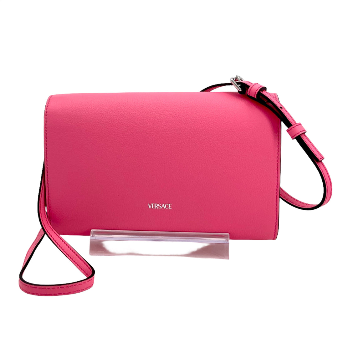 VERSACE Medusa Crossbody Bag in Pink - Elegant Designer Handbag with Adjustable Strap